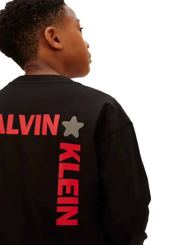 Kids Boys Relaxed Logo Long Sleeve T-shirt 1 Image