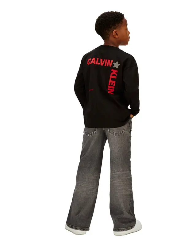 Kids Boys Relaxed Logo Long Sleeve T-shirt 2 Image