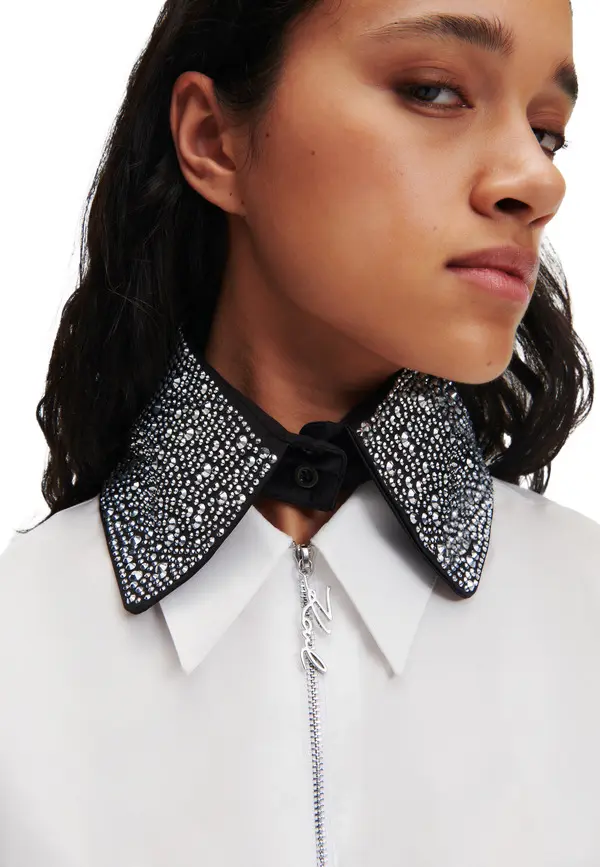 Rhinestone Satin Collar  3 Image