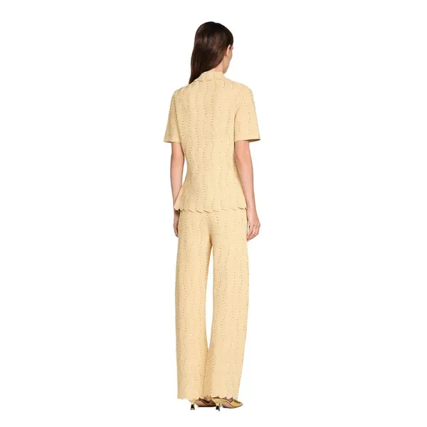 Textured Knit Strass Cardigan 3 Image