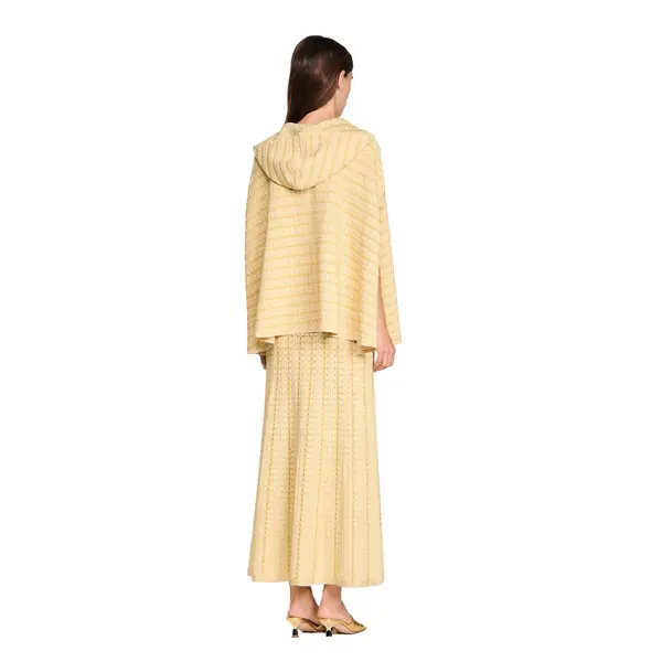 Strass Knit Cape Gold 1 Image