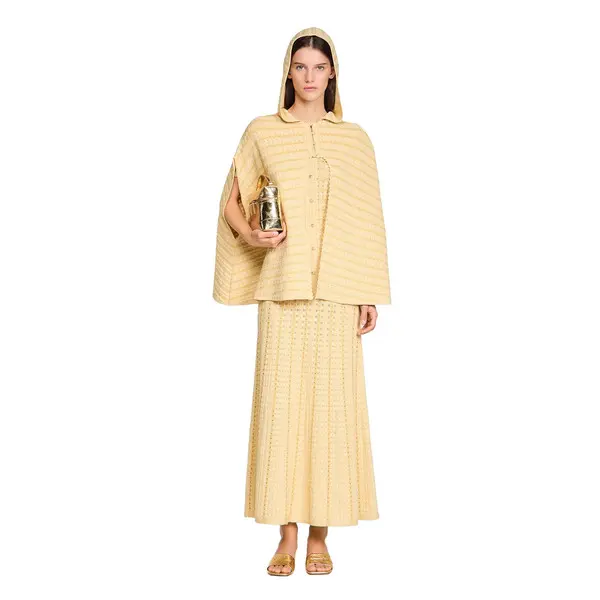 Strass Knit Cape Gold 2 Image