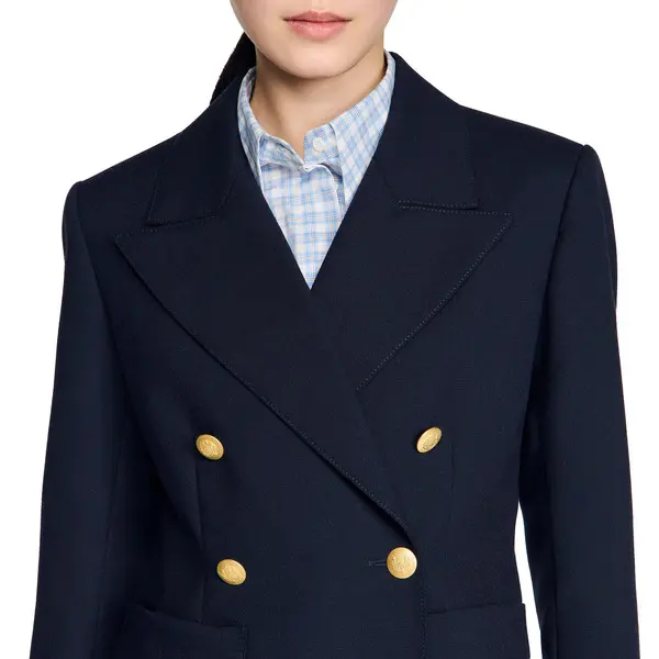 Slim-Fit Wool Suit Jacket 2 Image