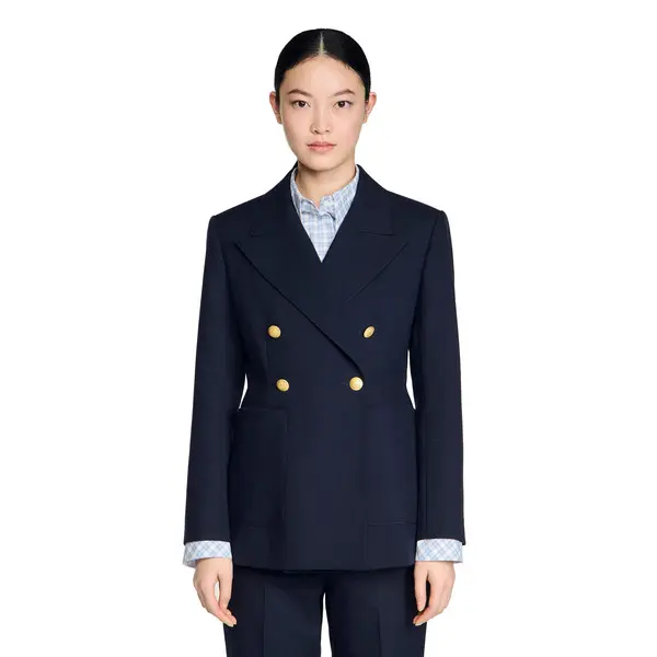 Slim-Fit Wool Suit Jacket 3 Image