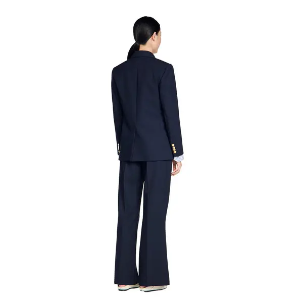 Slim-Fit Wool Suit Jacket 4 Image