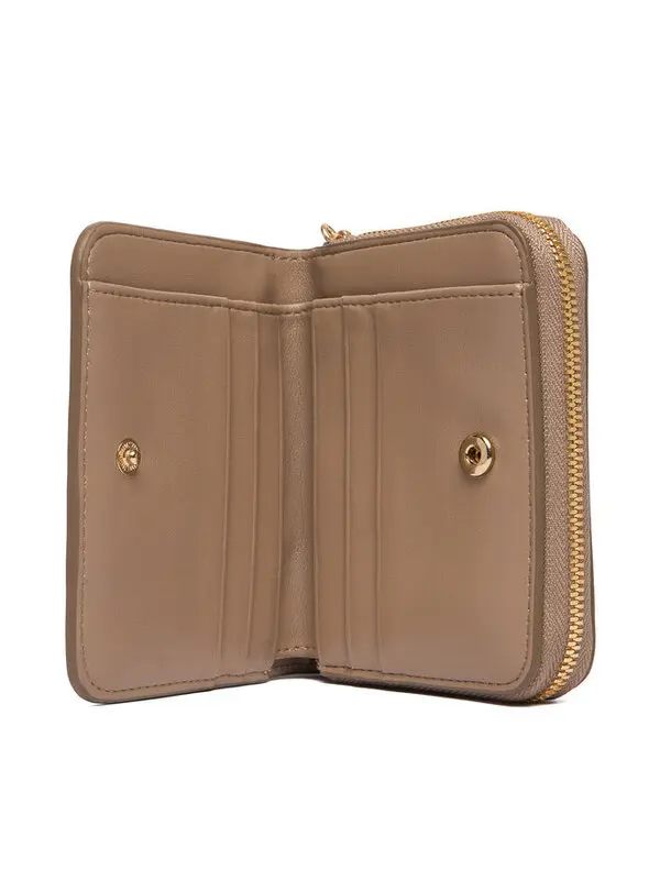 Square Zip Around Leather Wallet 3 Image