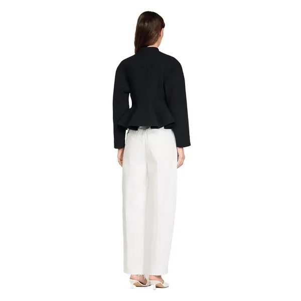 Cropped Ruffled Peplum Jacket 2 Image