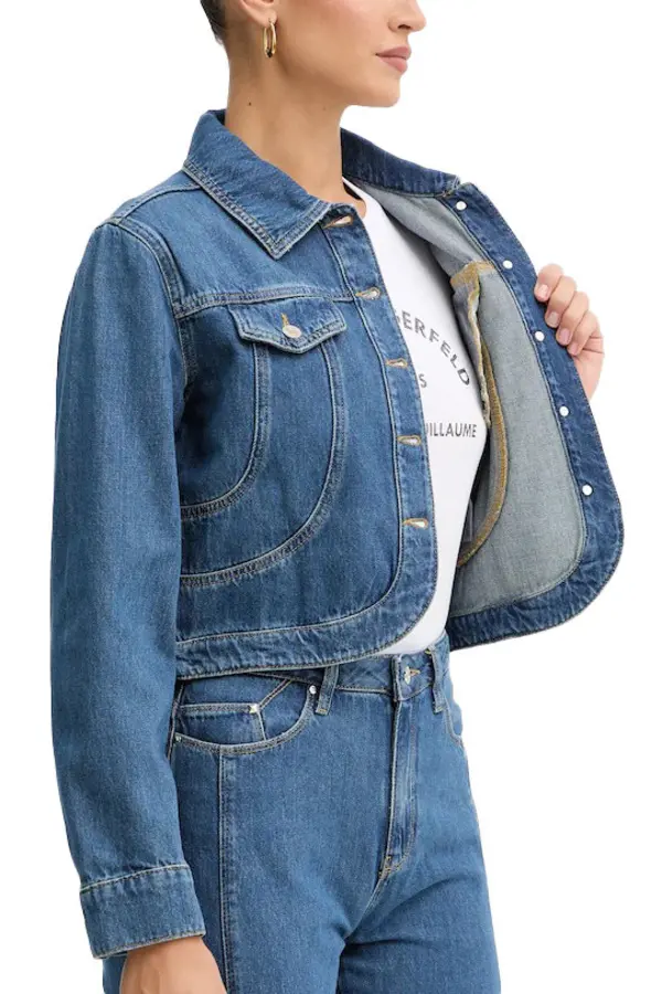 Cropped Denim Jacket 4 Image