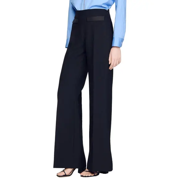 Straight Cut Wide Leg Large Trousers 3 Image