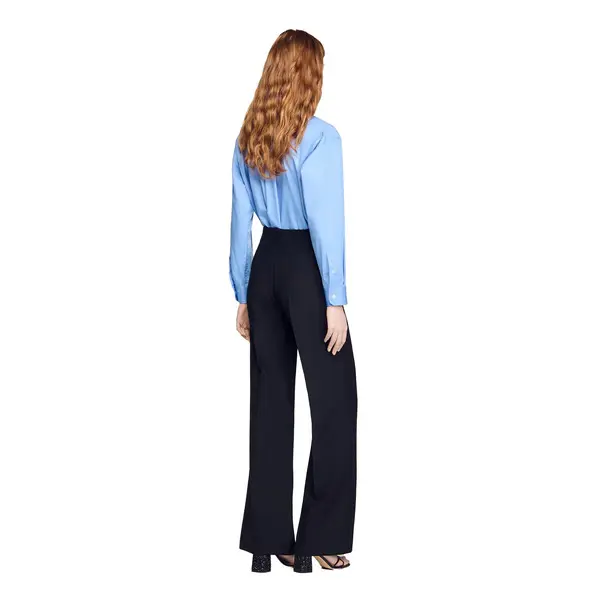 Straight Cut Wide Leg Large Trousers 4 Image