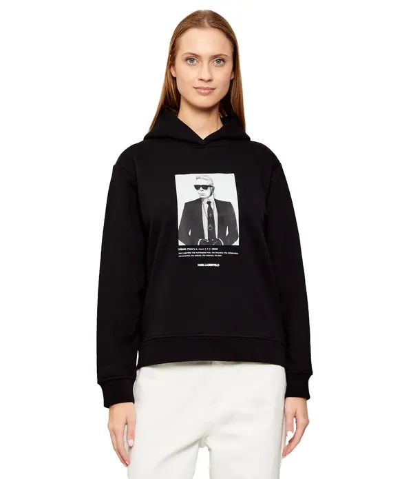 Relaxed Fit Portrait Hoodie 1 Image