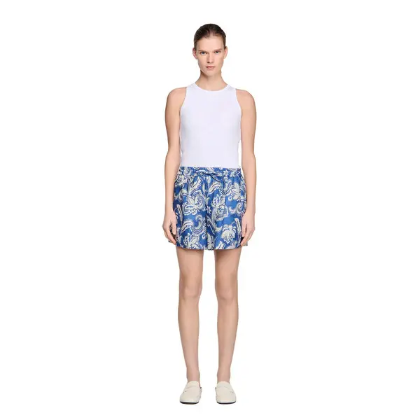 Pierlot Floral Print Shorts 1 Image