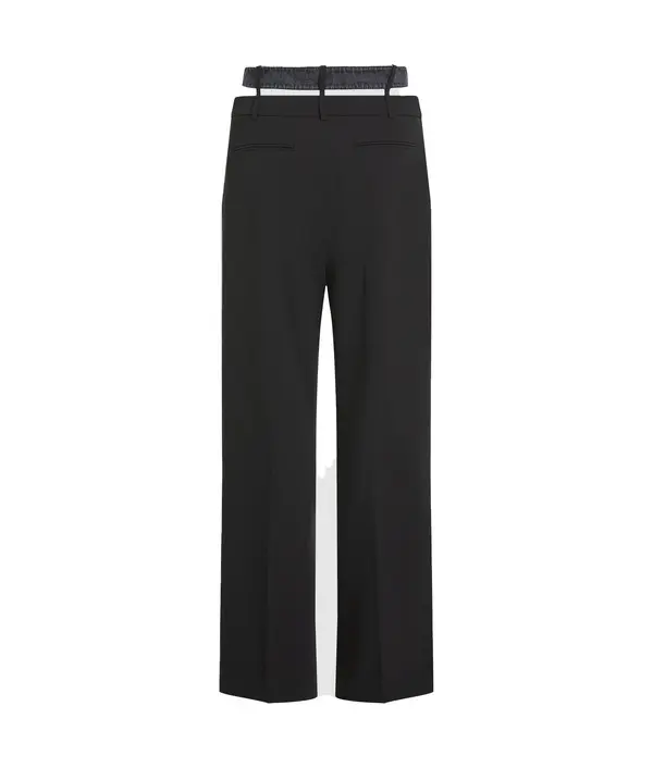 Double Waistband Relaxed Fit Trousers 4 Image