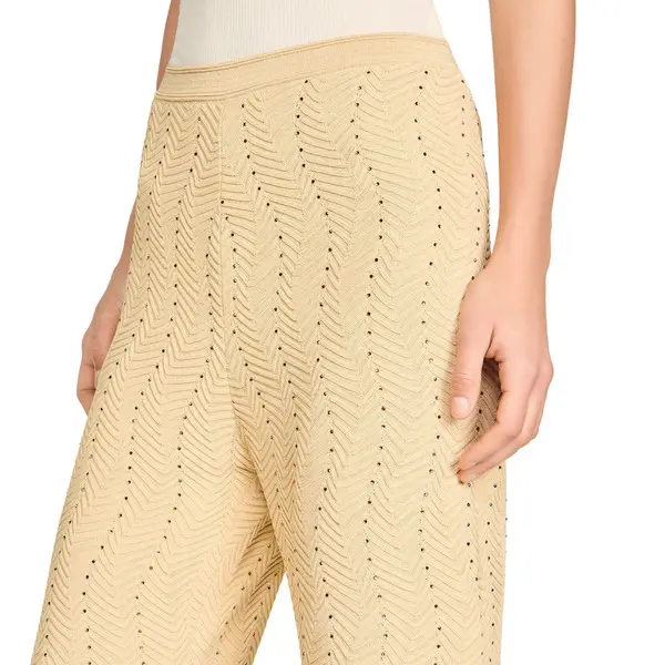 Rhinestone Knit Trousers 1 Image