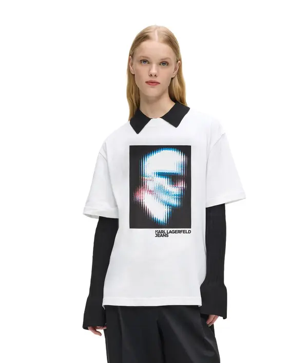 Digitized Karl Print Relaxed-fit T-shirt 2 Image
