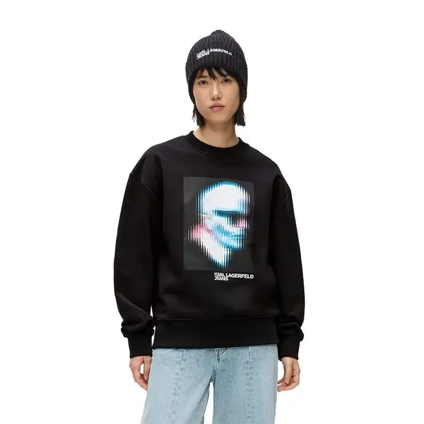 Digitized Karl Print Crewneck Sweatshirt 1 Image