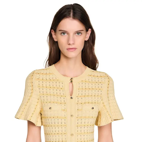 Rhinestone Knit Maxi Dress 1 Image