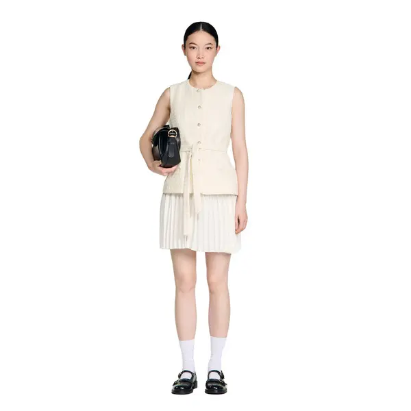 Two-material Short Dress 2 Image