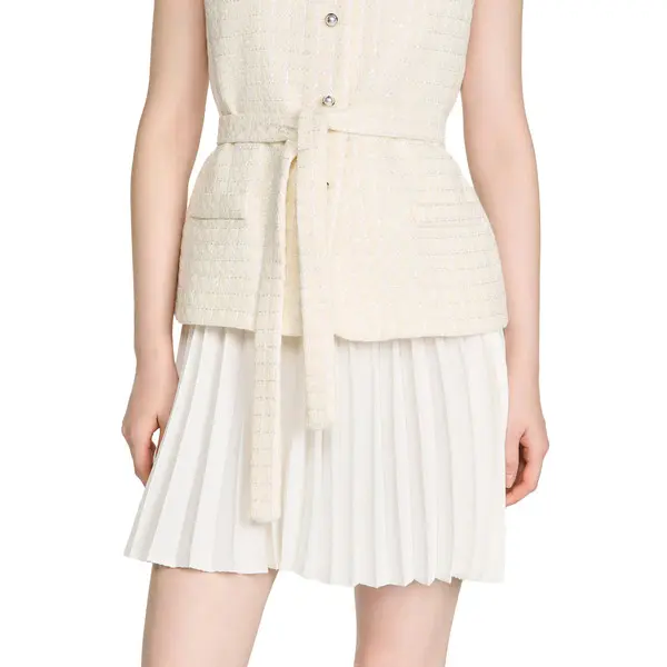 Two-material Short Dress 3 Image