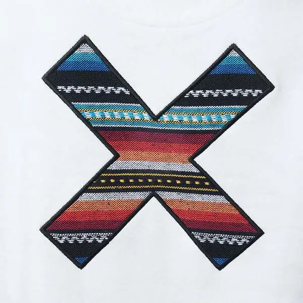 Classic X Embroidered Crew Neck Sweatshirt - White 3 Image