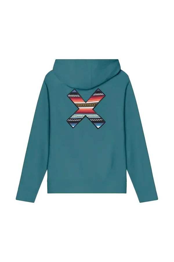 Classic X Embroidered Hoodie - Green 5 Image