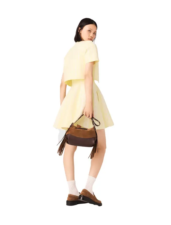 Cropped Fancy Knit Cardigan 1 Image