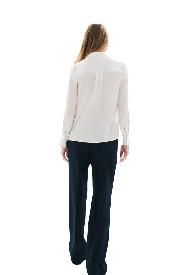 Charline Silk Long Sleeve Shirt 4 Image