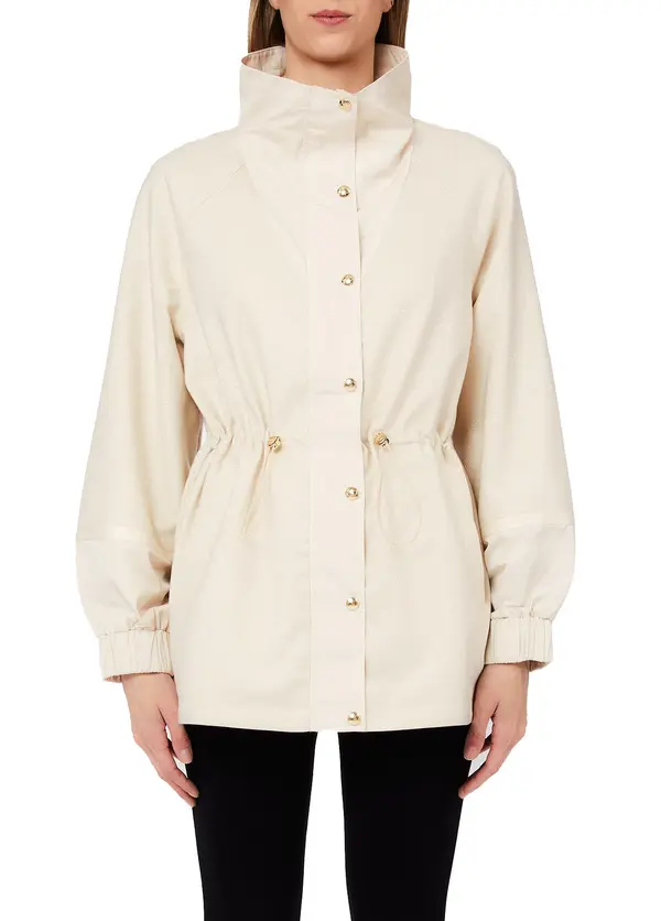 Windproof Jacket with a Drawstring Waist 1 Image