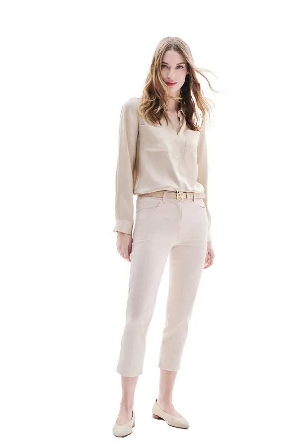 Slim Fit Mason Cropped Trousers 1 Image