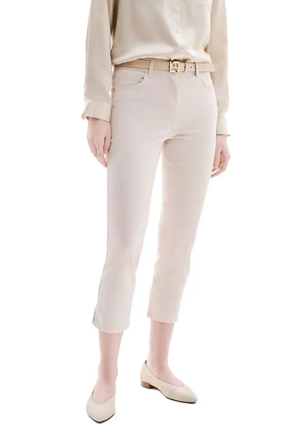 Slim Fit Mason Cropped Trousers 3 Image