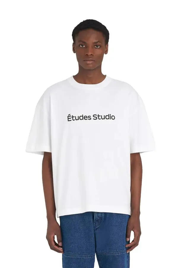 Relaxed Fit Front "Etudes Studio" Logo T-shirt - White 1 Image