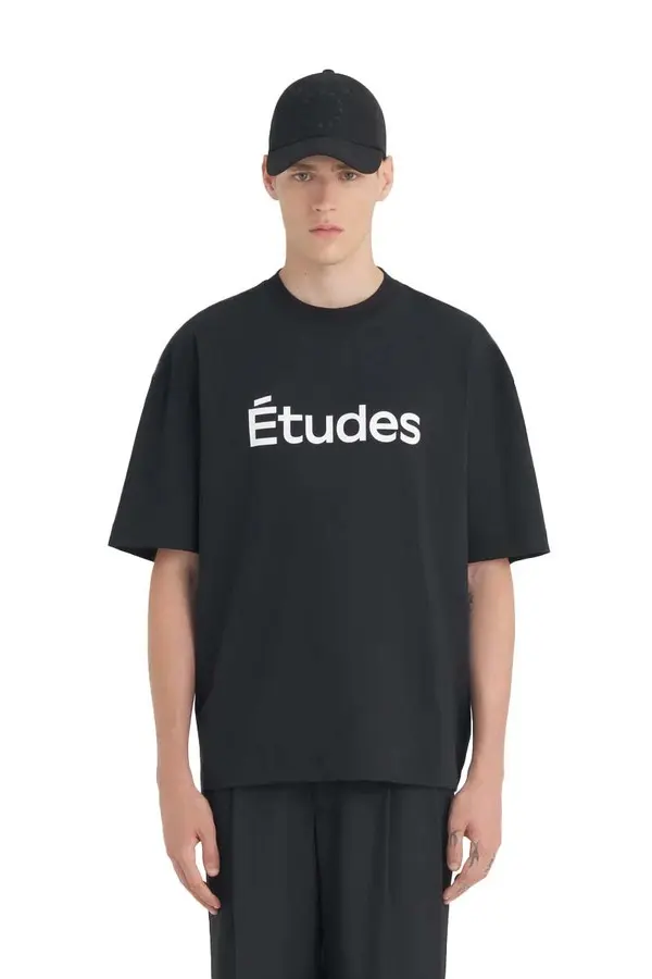 Relaxed Fit Front "Etudes Studio" Logo T-shirt - Black 1 Image