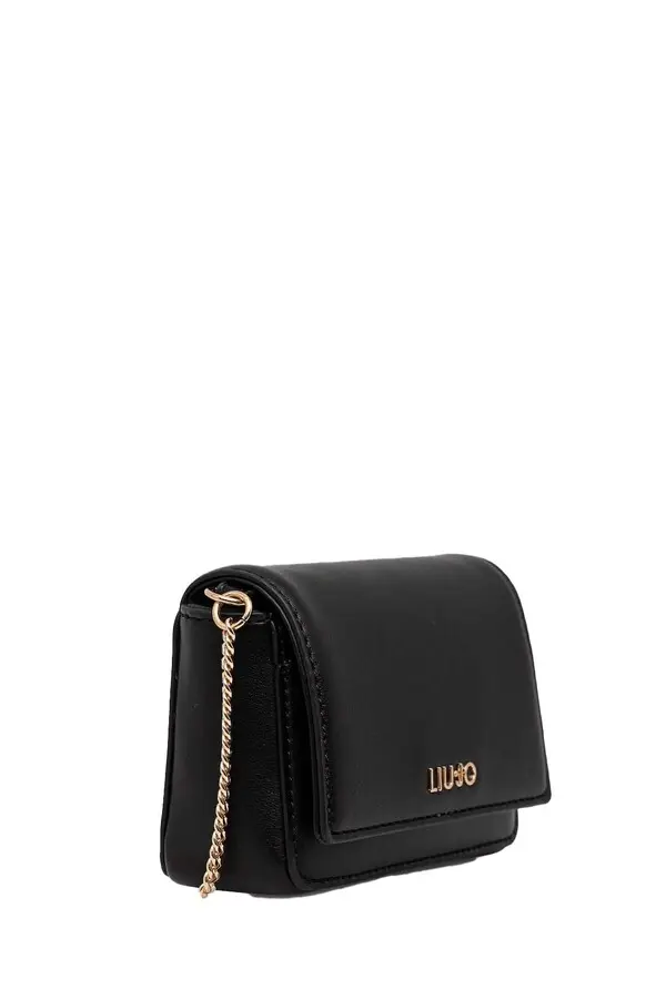 Small Leather Crossbody Bag with Chain  1 Image