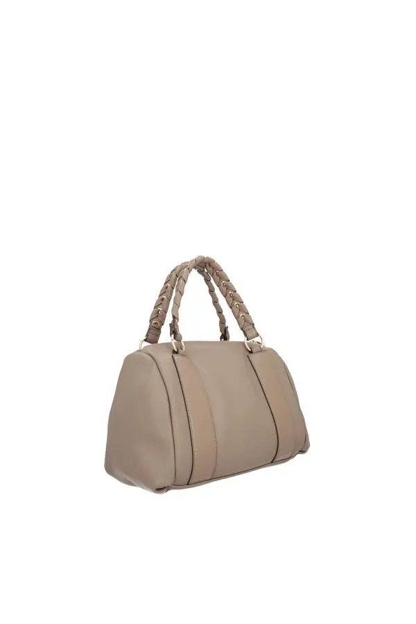 Tote Bag with Braided Top Handle and Detachable Strap 1 Image