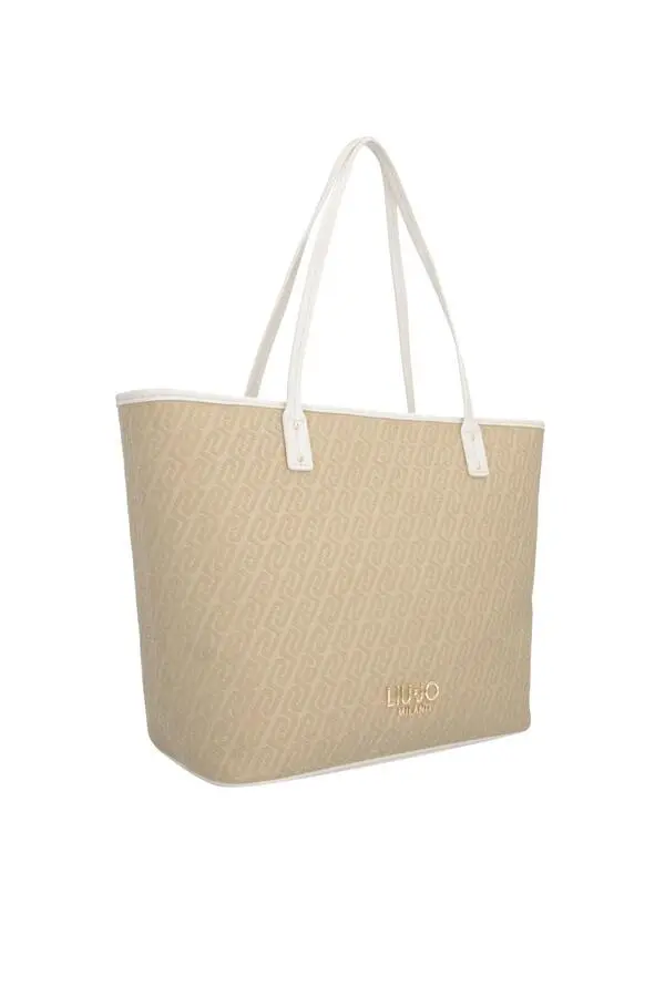 Monogram Jacquard Tote Bag with Contrast Handles 2 Image