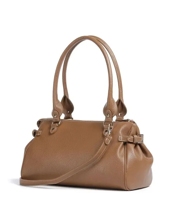 Leather Satchel with Heart Padlock 1 Image