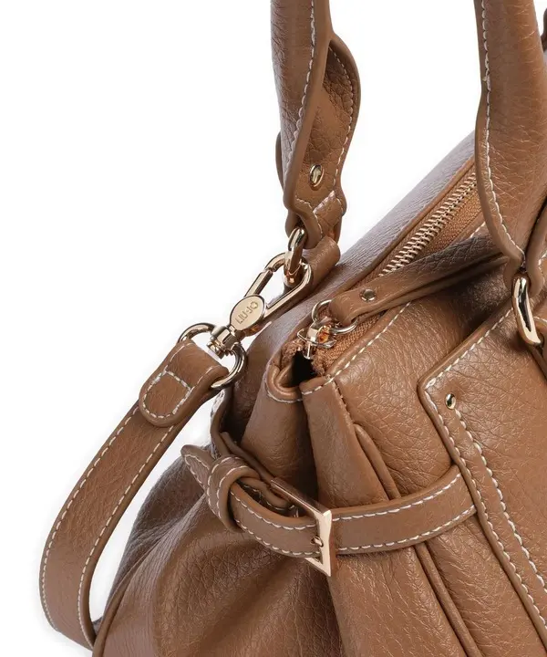 Leather Satchel with Heart Padlock 2 Image