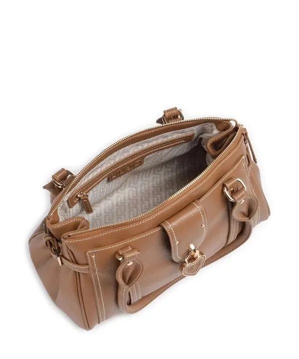 Leather Satchel with Heart Padlock 4 Image