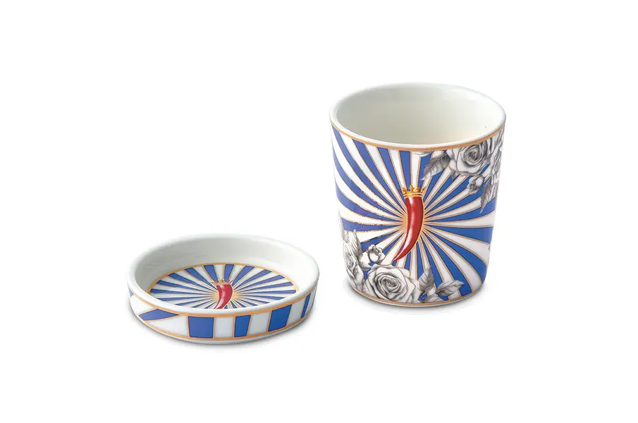 Set Of 2 - Porcelain Cups With Lid 90 Ml 3 Image
