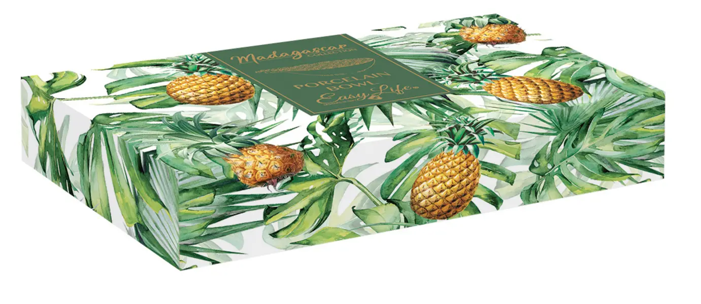 Pineapple Shaped Porcelain Bowl 22,5X14,5 1 Image