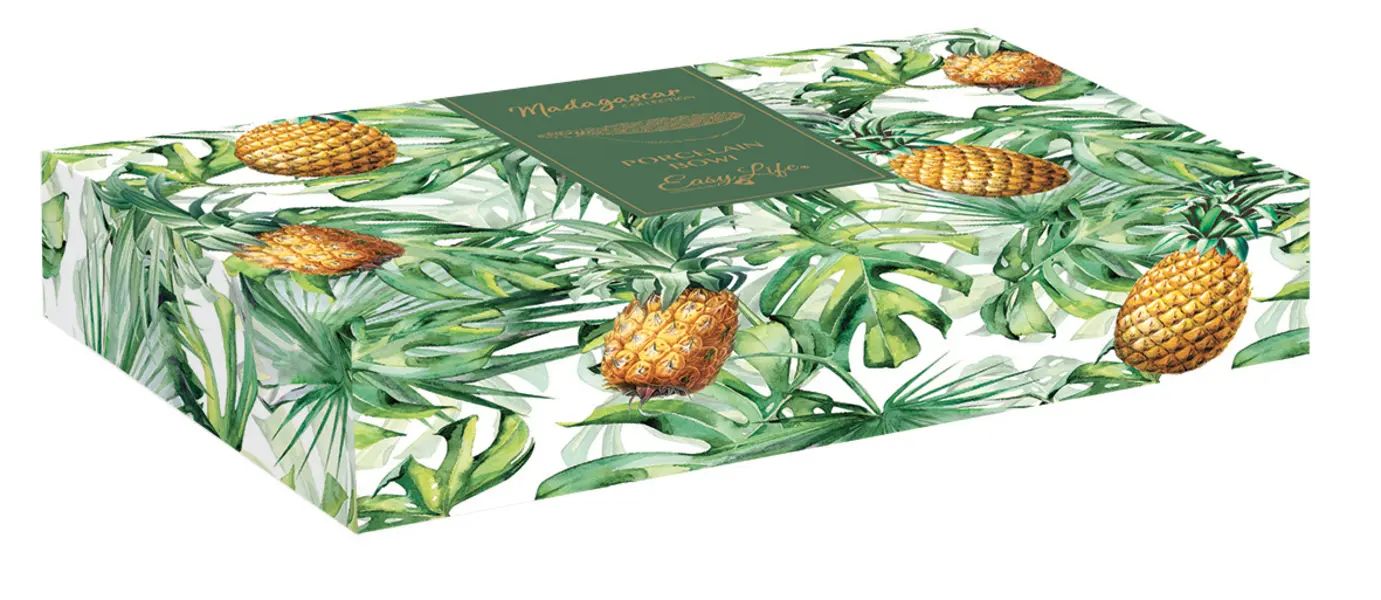 Pineapple Shaped Porcelain Bowl 30X19  2 Image