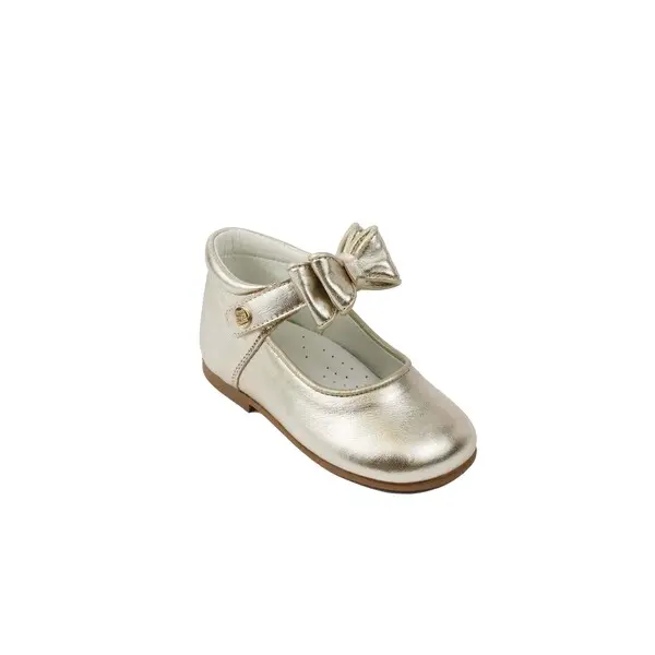 Metallic Mary Jane Shoe with Decorative Bow 1 Image