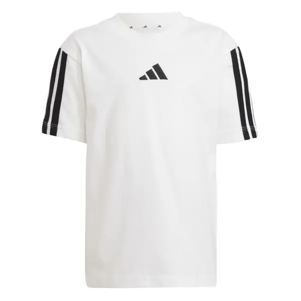 Essential T-shirt & Short Set - White  Black 2 Image