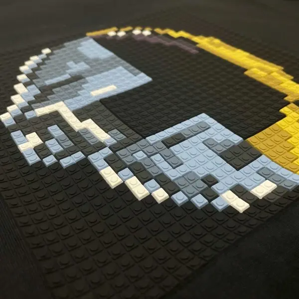 Short Sleeve Cotton T-shirt with Artisanal Hand-painted Finish 1 Image