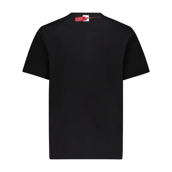 Short Sleeve Cotton T-shirt with Melted Heart Bear Graphic 1 Image