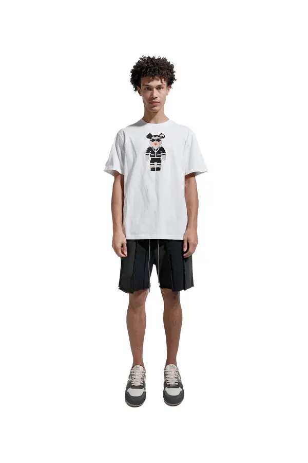 Double C Bear Short Sleeve Cotton T-shirt 2 Image