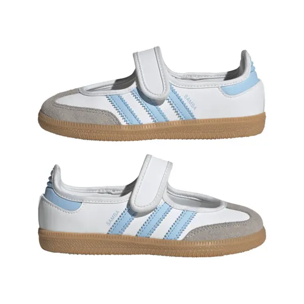 Kids Girls Samba Mary Jane Sneakers Ballerinas - Blue 3 Image