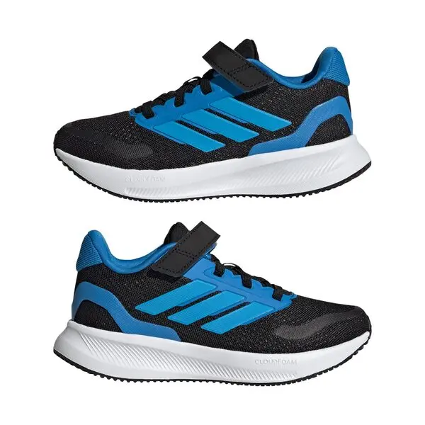 Black & Blue Runfalcon 5 Runner Sneakers - Kids 4 Image