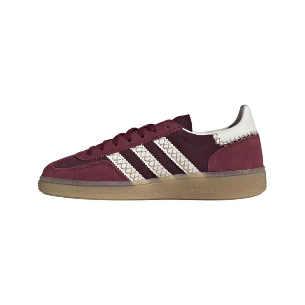 White & Bordeaux Handball Spezial Sneakers 1 Image