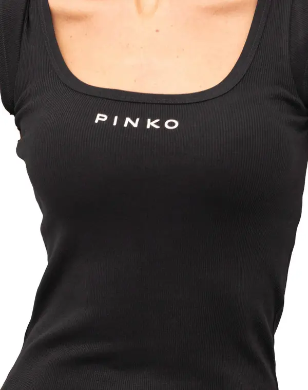 Ribbed Cotton Logo Tank Top 1 Image